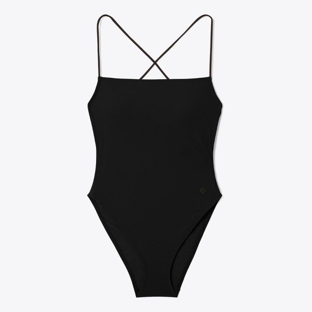 Tory Burch black one piece swimsuit XS